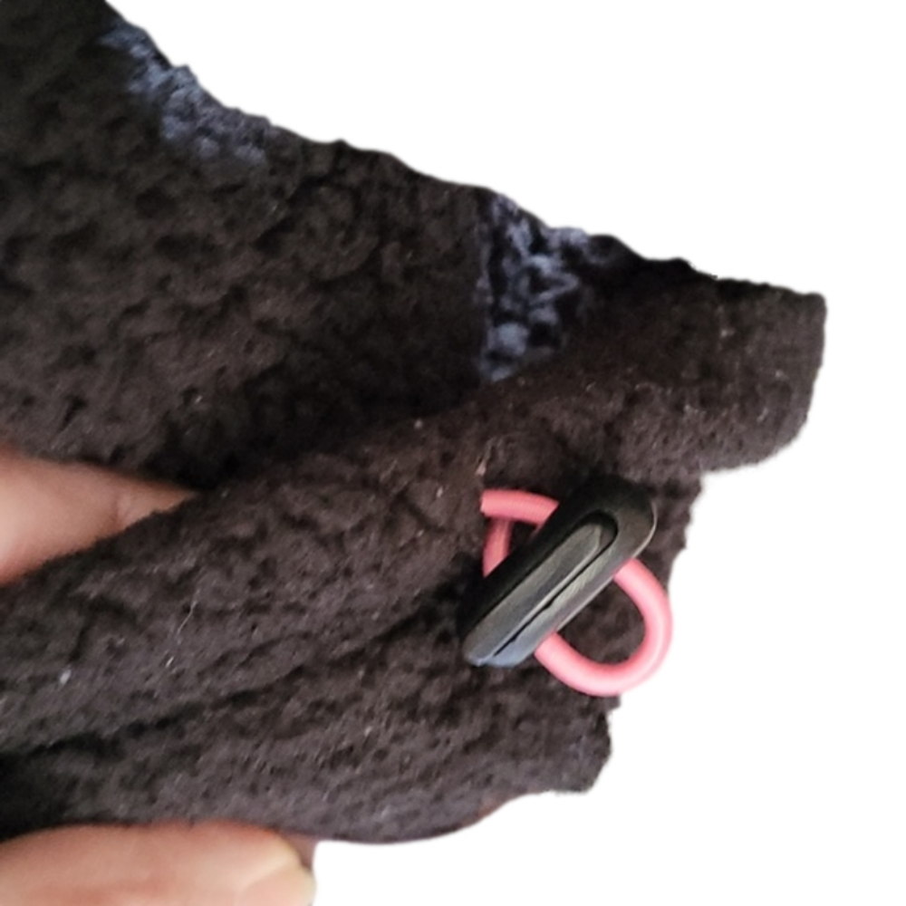 Betsey Johnson Performace Fleece, Size Large, Black and Pink - Picture 5 of 8